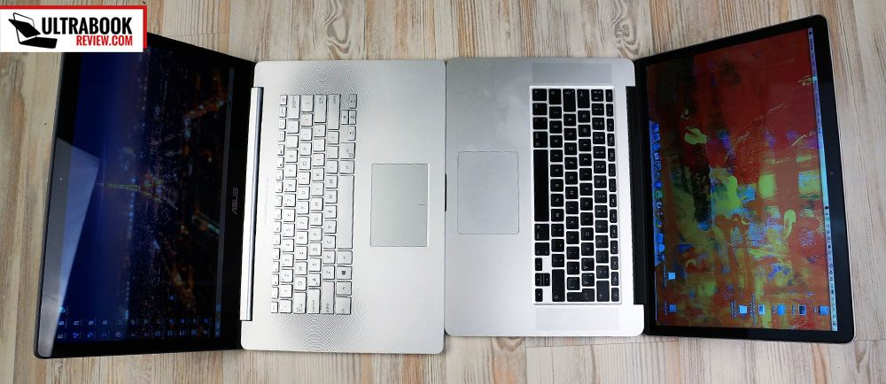 Asus Zenbook NX500 vs Apple Macbook Pro Retina and Dell XPS 15