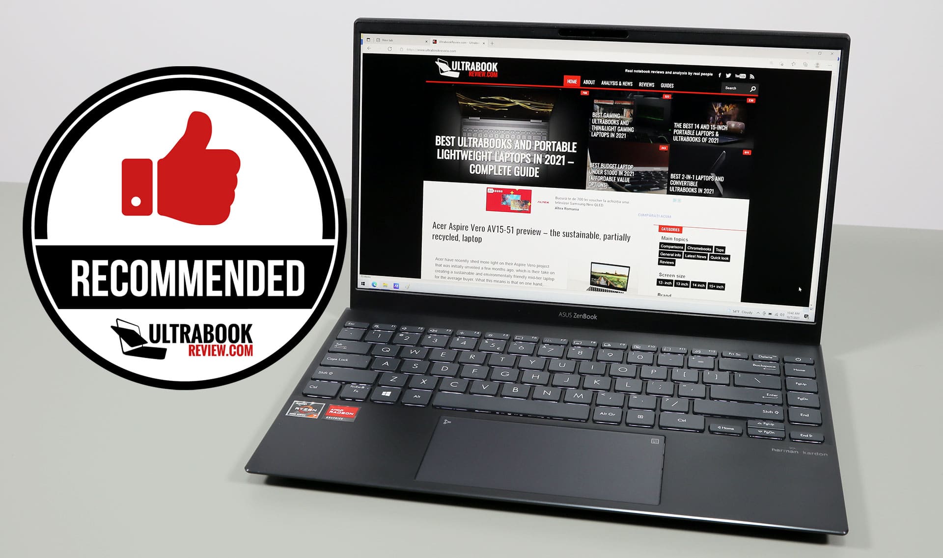 14 review- Asus UM425QA Ryzen ZenBook full-power AMD ultrabook